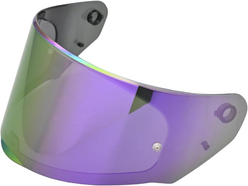 Logto Compatible with LS2 FF353/320/328/800 Helmets Visor Tint Replacement Motorcycle Helmet Face Shield (Revo Deep Purple) - Image 1